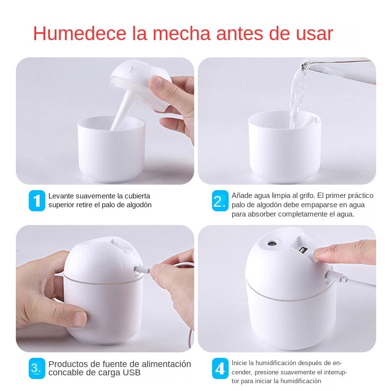 LMC Mini Large Mist Volume USB Air Humidifier Household Small Desktop Intelligent Car New Aromatherapy Machine Fast Delivery
