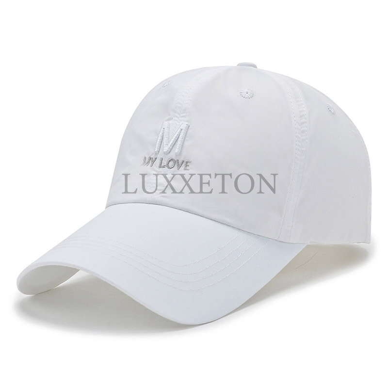 Men Women Breathable Baseball Caps Anti-UV Fishing Hats Snapback Cap Adjustable Size Letter Embroidery Couples Sports Cap