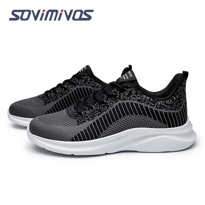 Men's Supportive Running Shoes Cushioned Lightweight Athletic Sneakers Casual Breathable Walking Shoes Sport Athletic Gym Tennis