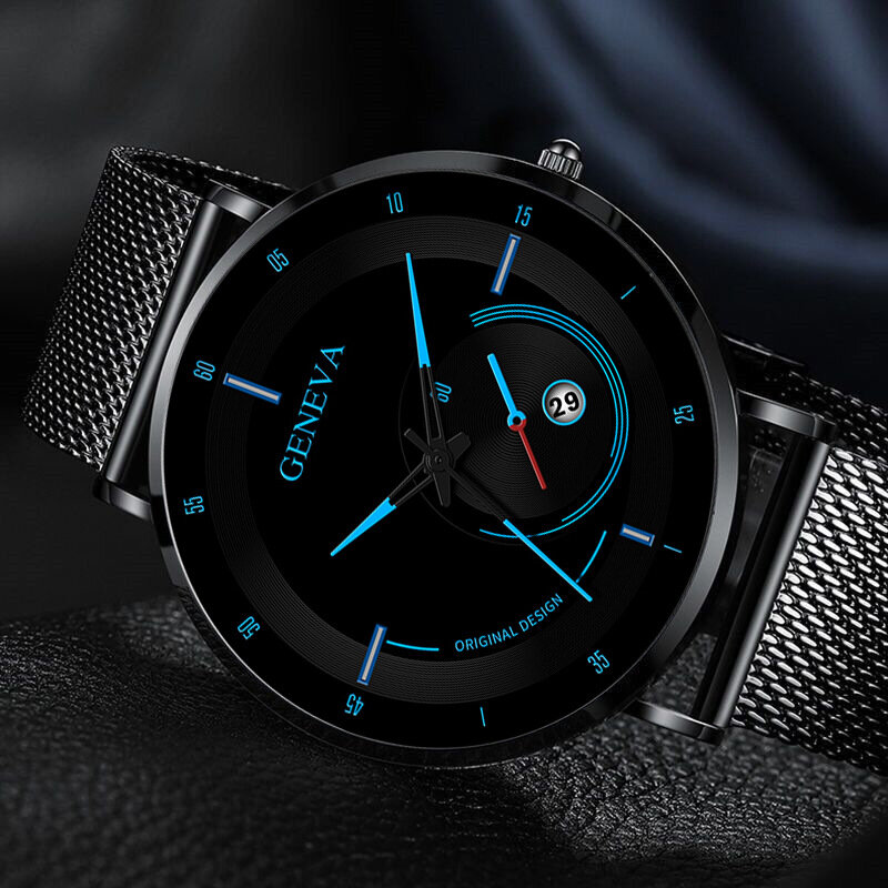 นาฬิกาผู้ชาย2022แฟชั่นบุรุษธุรกิจนาฬิกา Ultra Thin สแตนเลสสตีลควอตซ์นาฬิกาข้อมือนาฬิกา Reloj Hombre