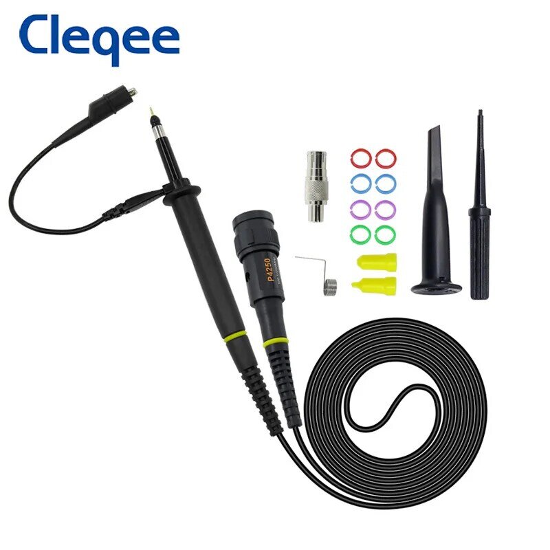 Cleqee-電圧オシロスコープP4250,1ピース,250mhz,2kv,100:1 1x 100x,安全絶縁,bncプラグ,ユニバーサルインターフェース