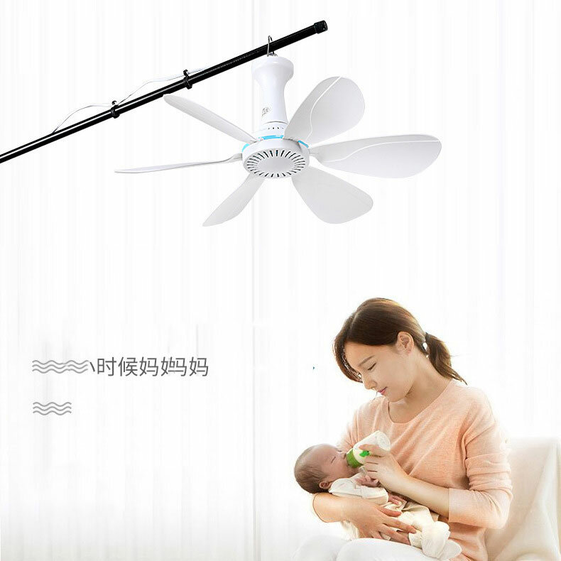 Xiaomi New Stille 6 Blätter Angetrieben Decke Baldachin Fan mit Fernbedienung Timing Hängen Fan stecker für Camping Bett Schlafsaal zelt