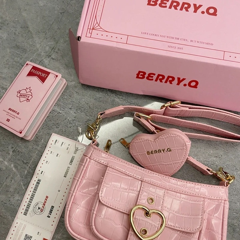2022 mode Kawaii Lolita Schulter Tasche Frauen PU Leder Candy Farbe Süße Nette Umhängetasche Mit Geldbörse Handtaschen Brieftasche