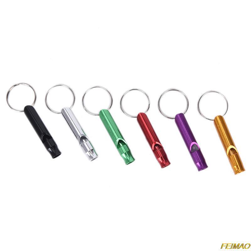Metal Life-saving Whistle With Keychain For Survival Emergency Mini Whistles Referee Training Whistle Outdoor Use