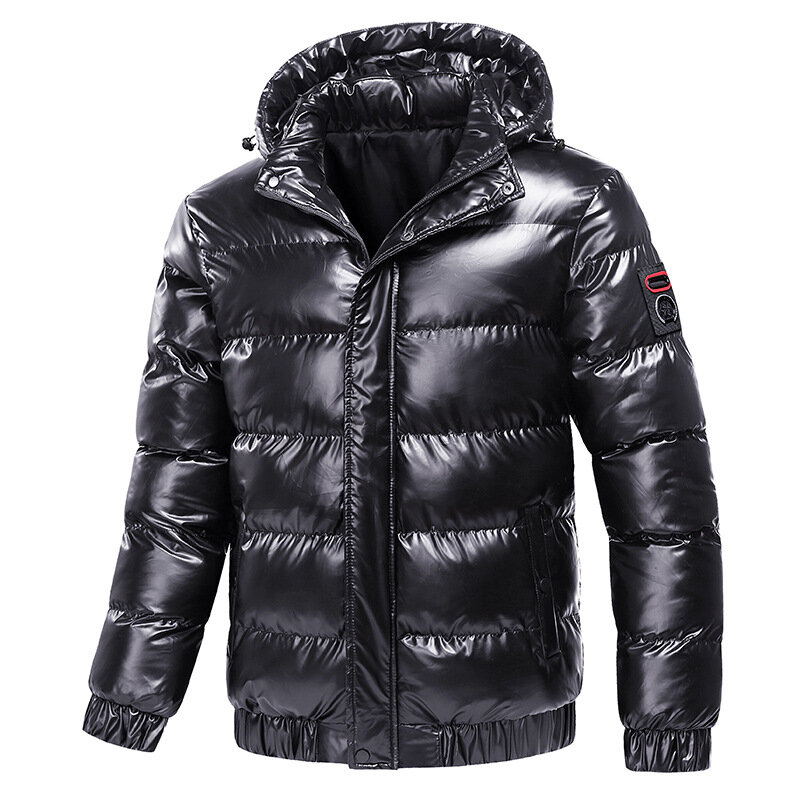 Men Winter Jackets Warm Parkas Male Coats Fleece Outwears Mens Windbreaker Sportswear Fashion Jacket Solid Color Snowy Overcoat