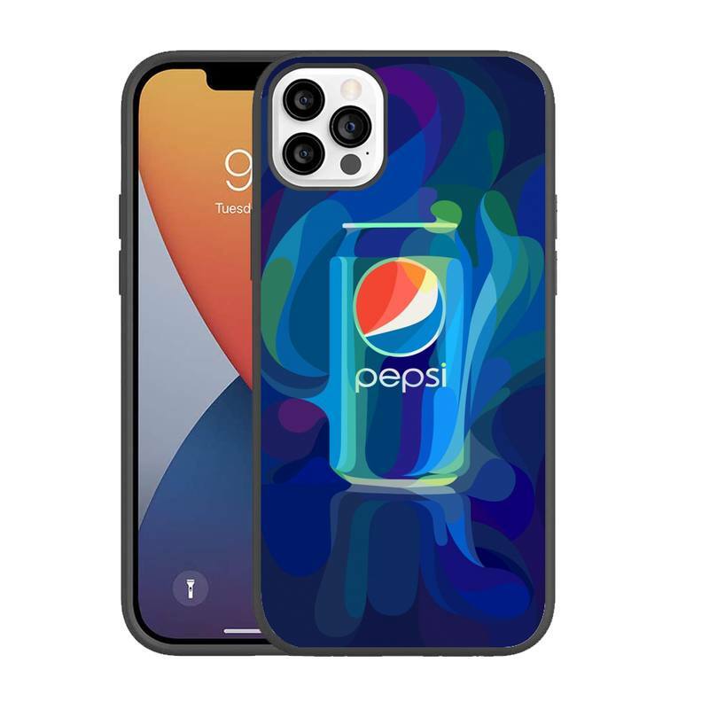 Coque souple amusante Pepsis Cola pour iPhone, compatible modèles 13, 12, 11 pro max, mini, x, xs, xr, 7, 8, 5, se plus