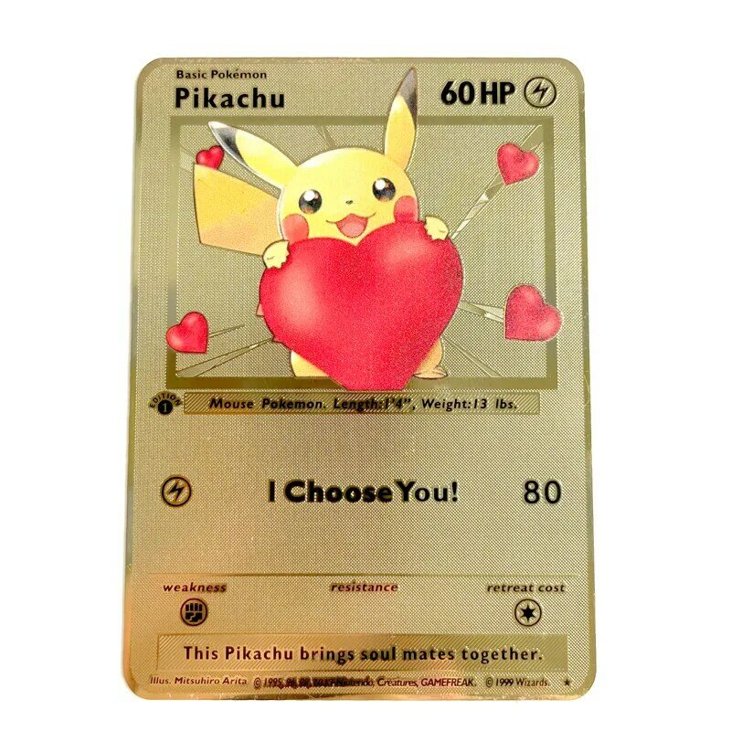 Novo 2021 pokemon cartões de metal cartão v pikachu charizard ouro vmax cartão crianças jogo coleção cartões natal presente