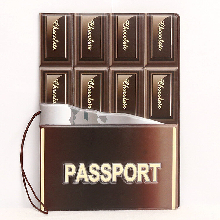 Обложка для паспорта из ПВХ для мужчин и женщин, креативный дорожный кошелек с надписью, портативный держатель для удостоверения личности, ...