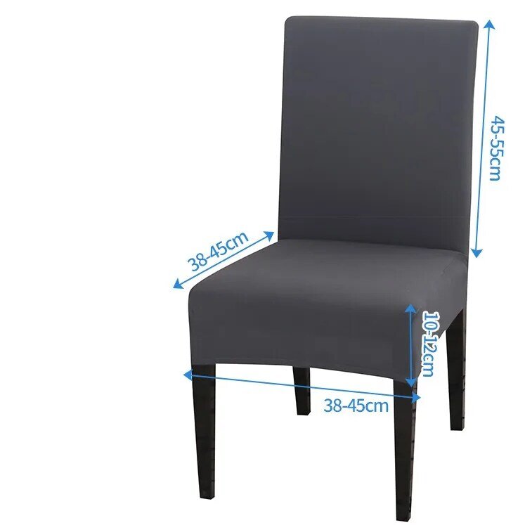 Однотонный гибкий эластичный чехол на стул из спандекса для ресторана, свадьбы, банкета, отеля, эластичный чехол на стул