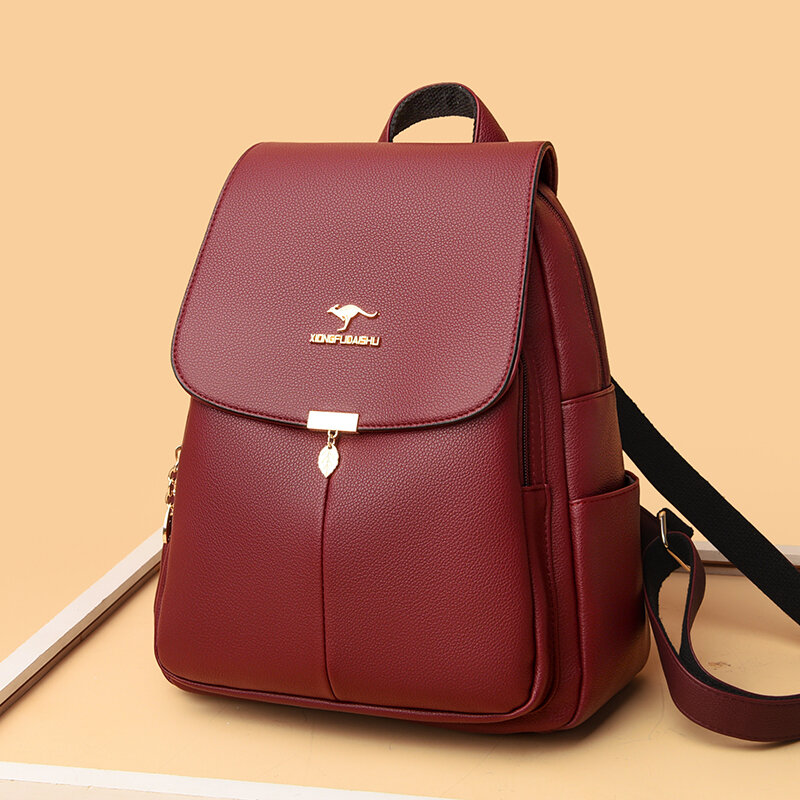 Designer de luxo mulheres mochilas alta qualidade couro volta pacote senhoras mochila escolar para adolescentes viagem casual bagpack sac
