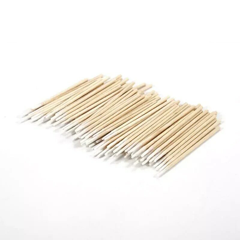 100PCs Single Mini Pointed Head Wooden Cotton Swab Cure Health Make-up Stick Make Up Cosmetic Tool Accessories