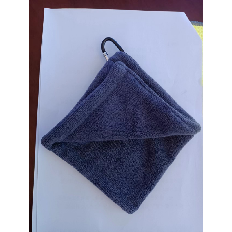 1Pc Golf Handdoek Multicolor Vaatdoek Voor Golfer Rood Blauw Grijs Zwart Met Sluiting Microfiber Stof Gebruik Voor Golf Ballen golf Club Nieuwe