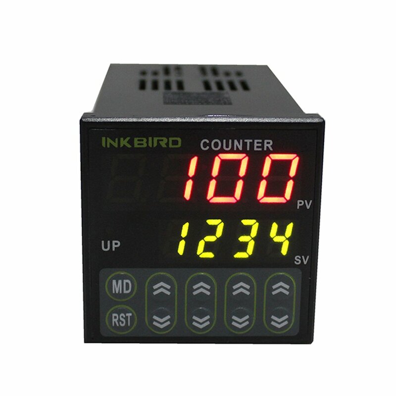 Inkbird 4-Digital Counters Digital Preset Scale Counters Controller Tact Switch SSR Output IDC-S1RH 100 to 240V 50 to 60Hz