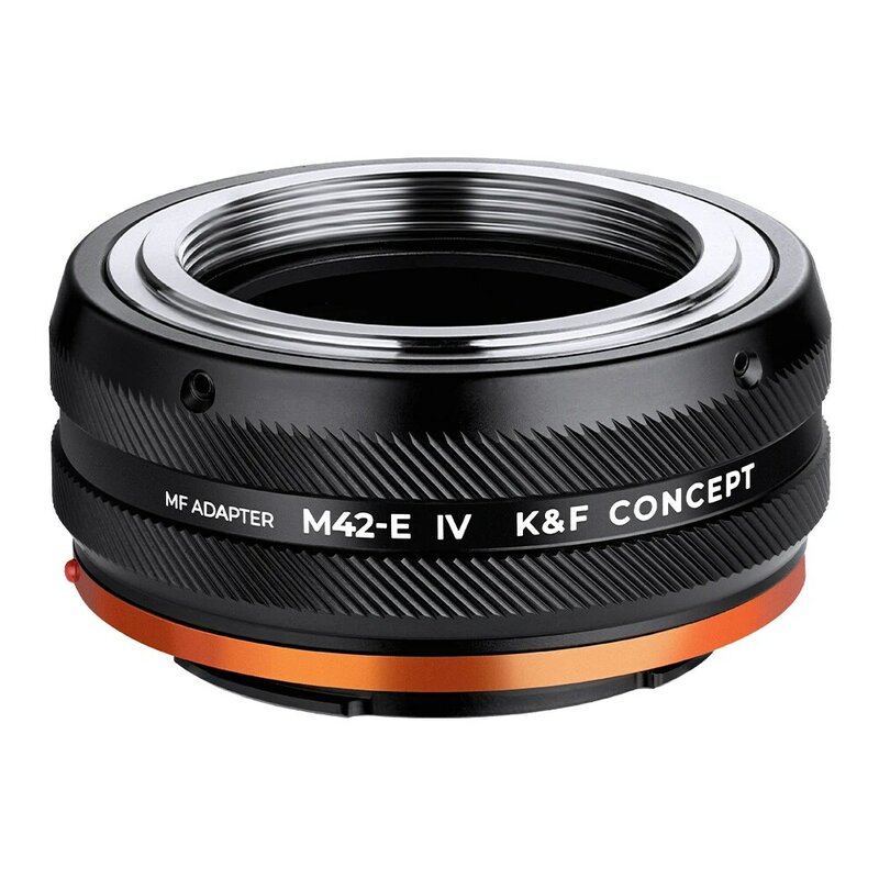K & F Konzept M42-E IV PRO M42 Berg Objektiv Sony E FE Mount Kamera Adapter Ring für Sony a6400 A7M3 A7R3 A7M4 A7R4
