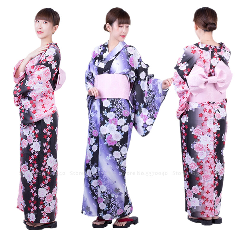 Traje De Kimono Tradicional Japonés Para Mujer 