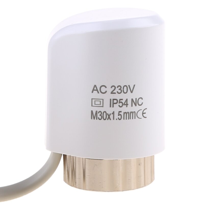 자동 온도 조절 식 라디에이터 밸브 용 AC 230V NC 전기 열 액추에이터 M30 * 1.5mm