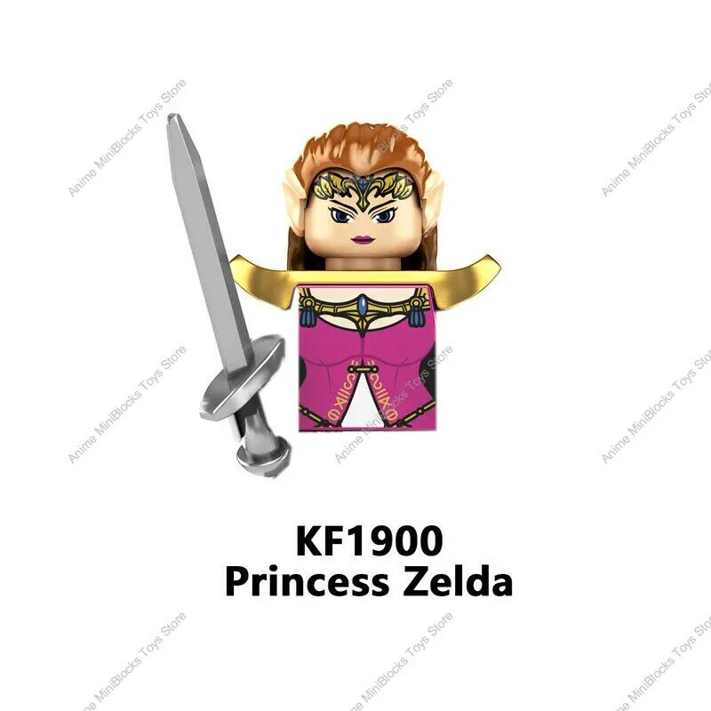 Kf6184 neu die Legende von Zelda Link Revali Hick Prinzessin Zeida Phantom Rüstung Anime Mini-Figuren Ziegel Baustein Spielzeug
