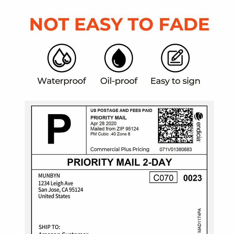 Paquete de etiquetas de envío térmico directo FBA, 4x4, 4x6, 100mm por rollo, impresora de papel autoadhesiva, impermeable, a prueba de aceite para Express