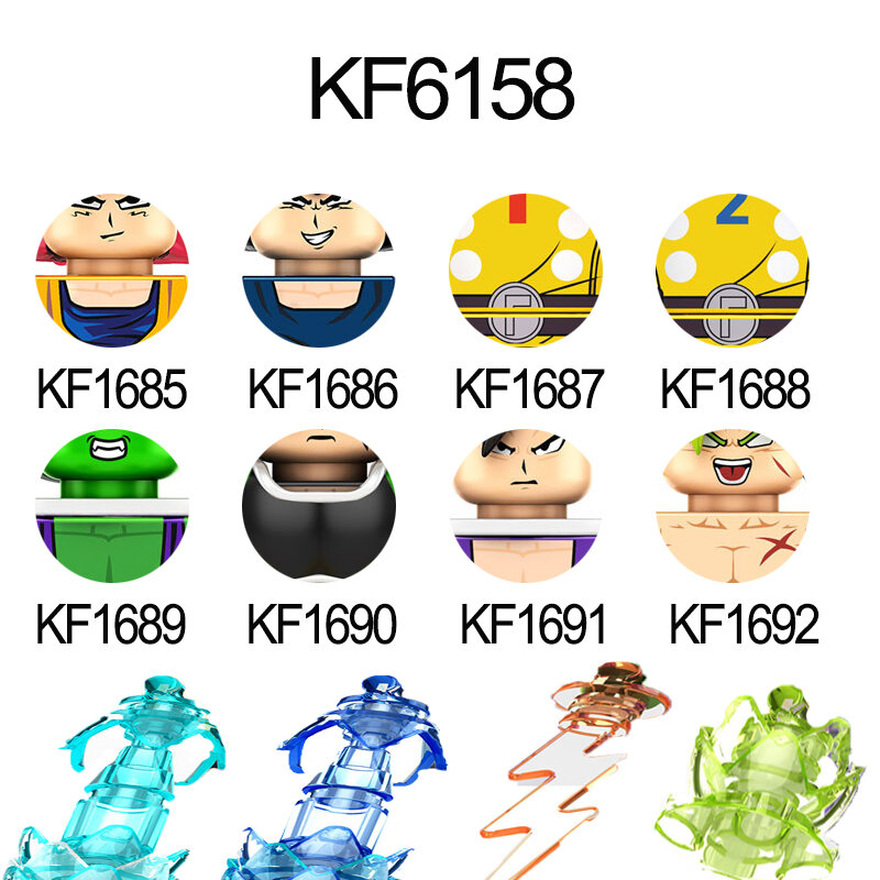KF6158 2022 colección de personajes de películas, bloques de construcción, figuras de acción, juguetes educativos para niños, regalos