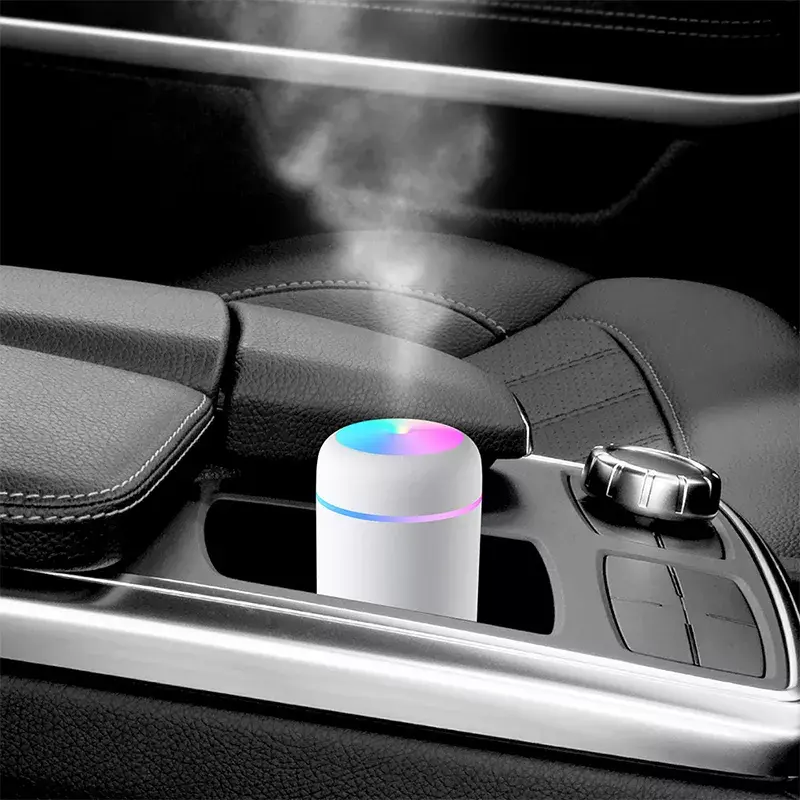스마트 공기 가습기 초음파 미니 아로마 디퓨저, 휴대용 USB 에센셜 오일 분무기, LED 램프 가정용 자동차