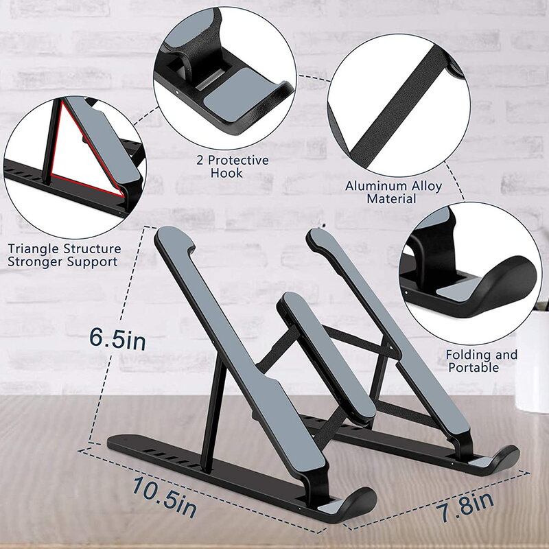 Laptop Stand Adjustable Riser Bracket Foldable Holder Notebook for Macbook Huaiwei Support Laptop Base Computer Accessories