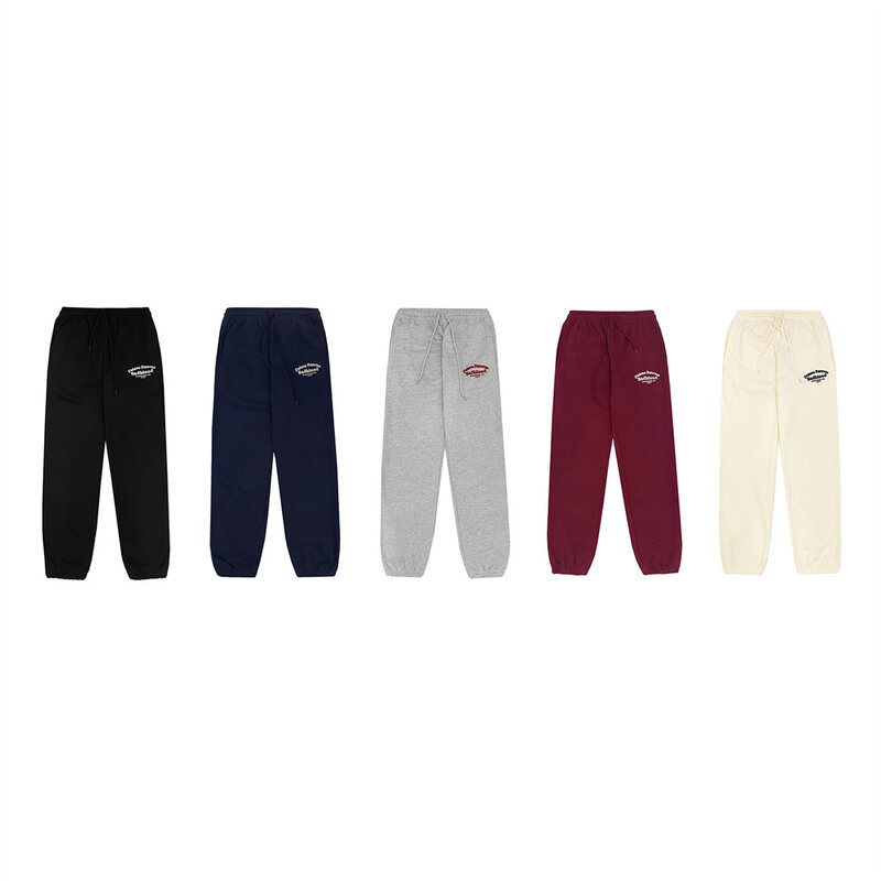 Badblood-Pantalones informales para mujer, pantalón holgado con Logo bordado, elástico ajustable, a la moda, para Otoño e Invierno