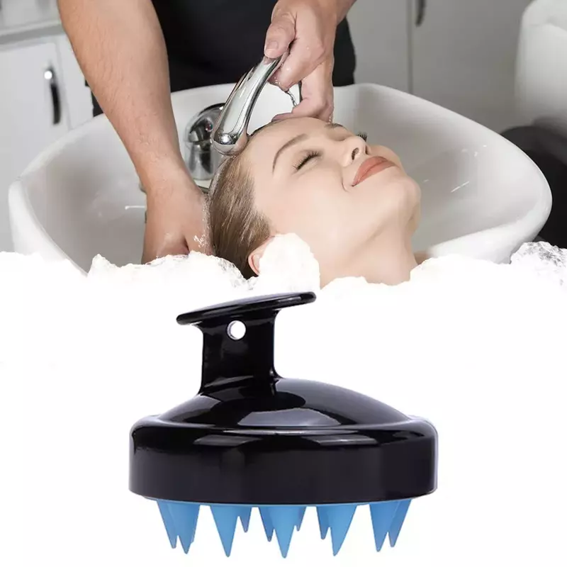 Soft Silicone Head Scalp Massage Comb Shampoo Brush Hair Washing Comb Bath  Shower Brush Hair Salon Hairdressing Tool