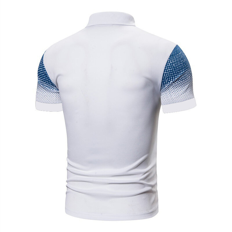 2022 뉴 여름 캐주얼 폴로 셔츠 남성 반팔 비즈니스 셔츠 패션 디자인 탑스 티셔츠