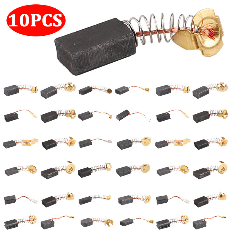 10pcs Graphite Brush Replacement Parts Electric Hammer Drill Graphite Brush Cutting Polishing Machine Power Tool Electric Tools