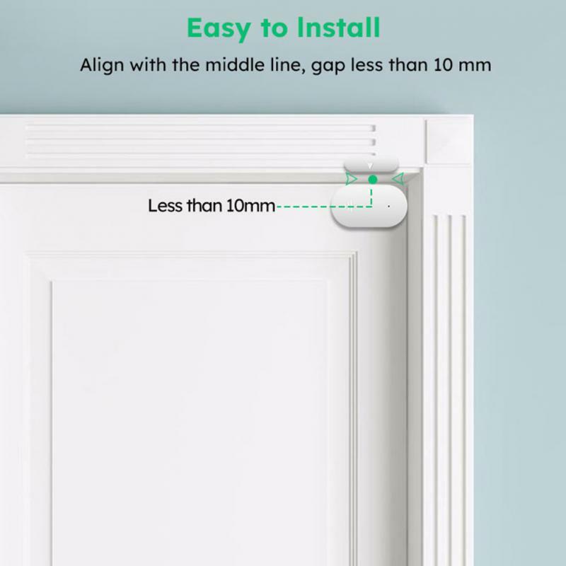 Tuya Zigbee 3.0 Door Window Sensor For Smart Life Detectors Smart Home Security Alarms System Compatible With Alexa Google Home