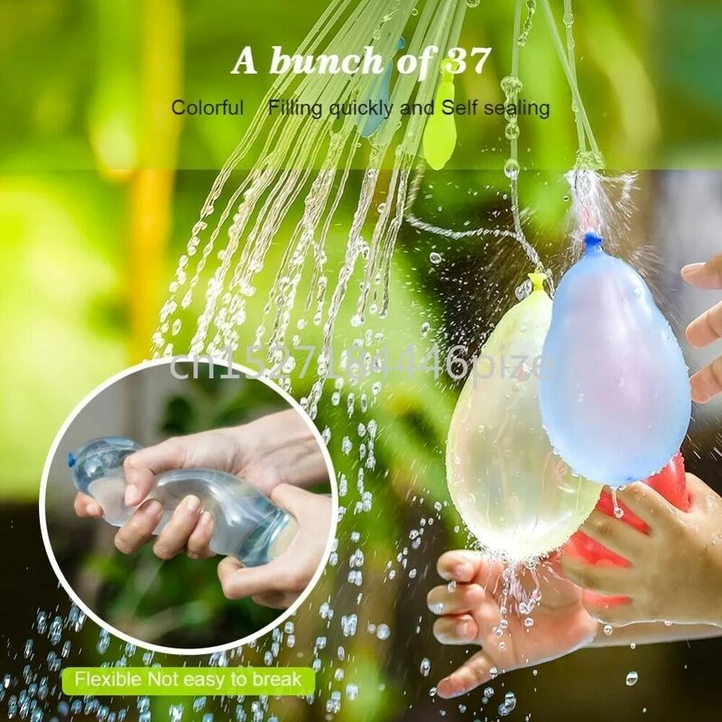 111pcs/bag Filling Water Balloons Funny Summer Outdoor Toy Balloon Bundle Water Balloons Bombs Novelty Gag Toys For Children
