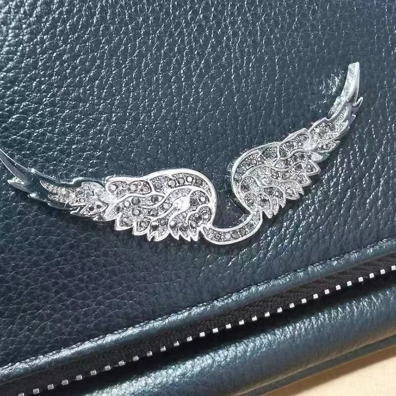 Koe Lederen Crossbody Tas Womens Wings Decoratie Vrouwen Chain Dames Schoudertassen Flap Luxe Designer Handtassen Bag Sac A Main