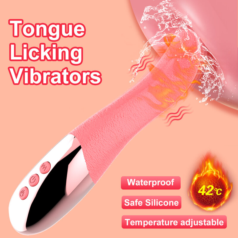 Juguetes sexuales Vibradores para lamer la lengua para mujeres, máquina sexual para el punto G, estimulador del clítoris, consolador vaginal, masturbador femenino
