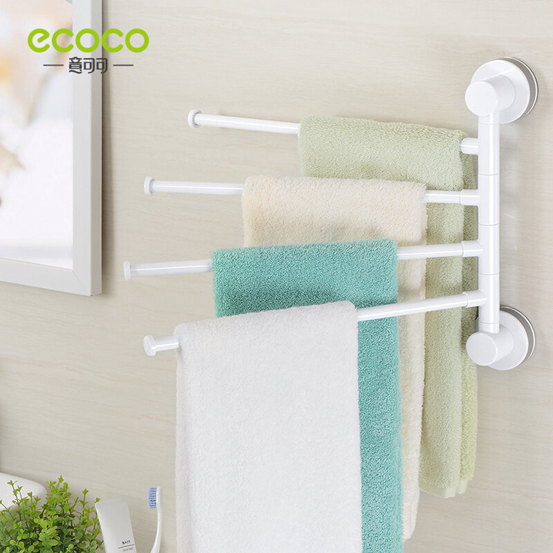 Ecoco-回転可能なカップタイプのタオルラック,タオル掛け,パンチなし,ミニマリストトイレ,バスルーム用