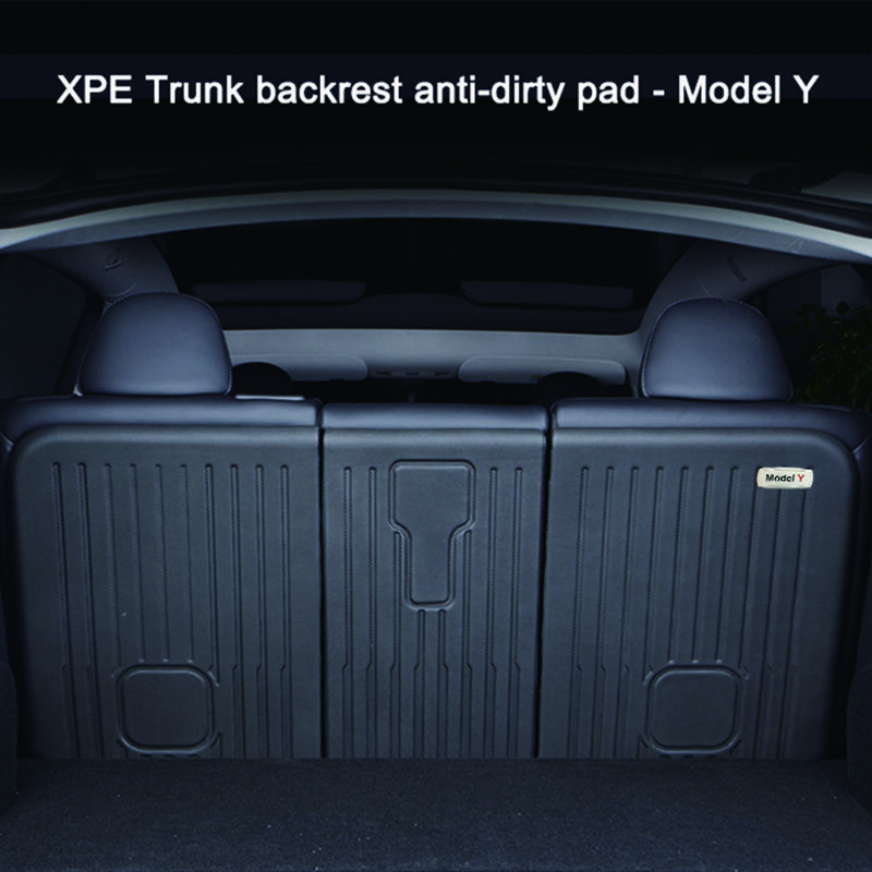 [Tikar Mobil Kualitas Premium] untuk Tesla Model Y 2021 2022 Tikar Bagasi XPE Tikar Lantai 3D Aksesori Bantalan Kotak Penyimpanan Depan/Belakang