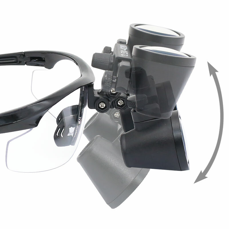 3.5X Binocular Dental Loupes Galilean Dental Magnifier Glasses Pupil Distance Adjustable Angle Adjustable