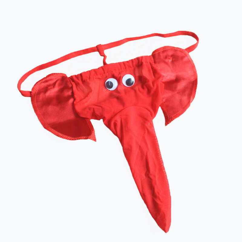 Olho captura macio elastano um tamanho bolsa para presente do homem sólido universal sexy elefante tanga