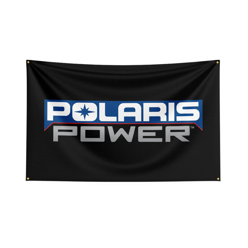 Bandeira impressa digital do logotipo do poliéster da bandeira de 3x5 pés polaris para o clube do carro