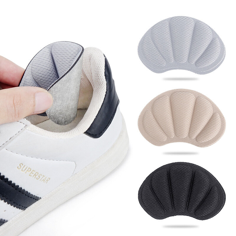 2 Buah Sol untuk Sepatu Tambalan Bantalan Tumit untuk Sepatu Olahraga Ukuran Dapat Disesuaikan Antiaus Bantalan Kaki Sol Dalam Pelindung Tumit Stiker Belakang