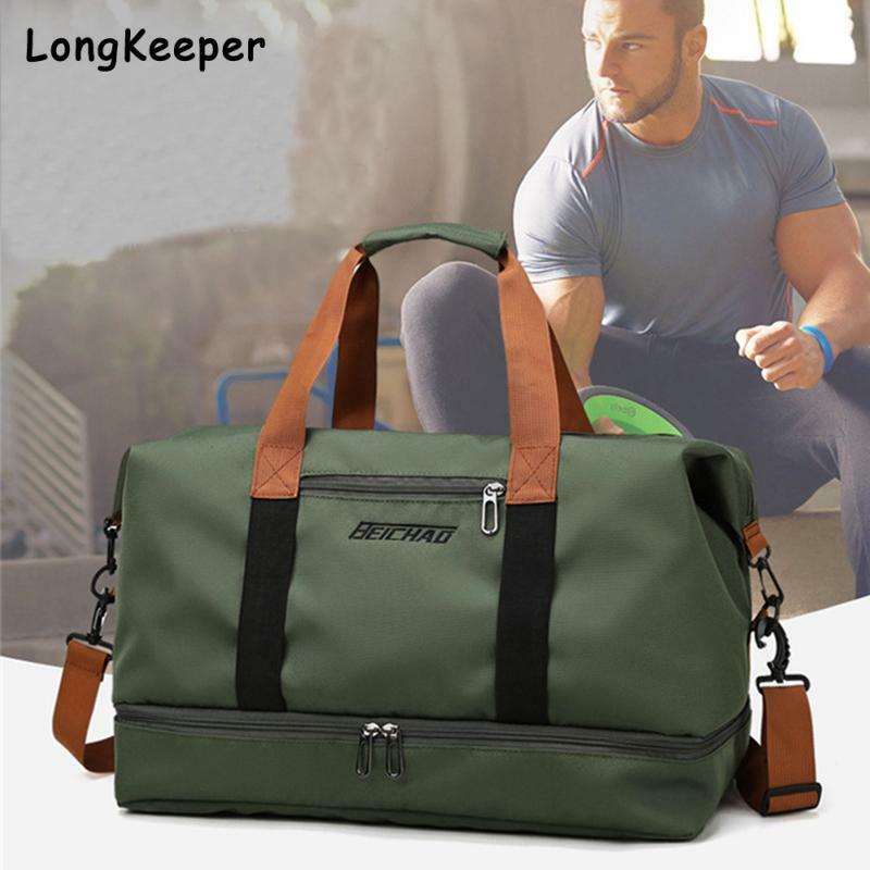 Men Gym Bags For Fitness Training Women Outdoor Travel Bags Large Capacity Sports bag Multifunction Dry Wet Separation Bag