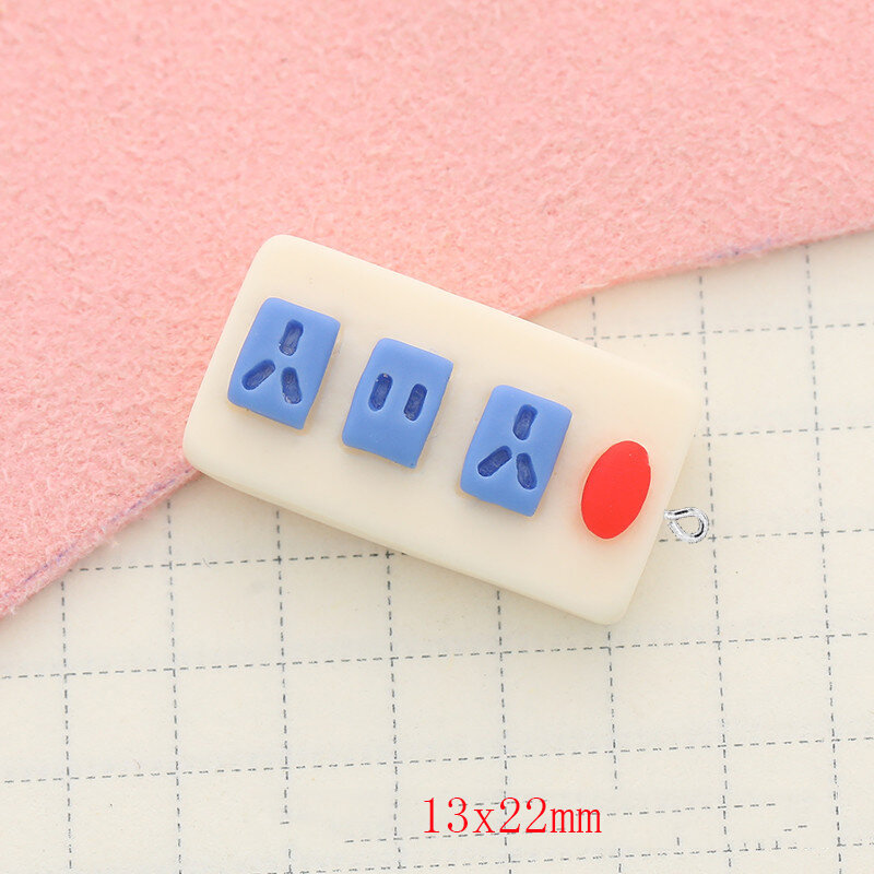 10Pcs/lot Simulation Cellphone Charger Resin Charms for Jewelry Making Accessories DIY Pendants Earrings Necklace Decoration