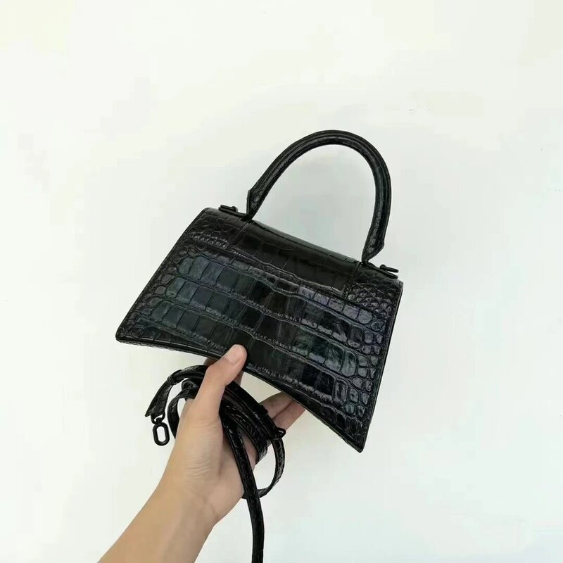 handbags for women 2022 trend Handbags women's leather bags crossbody bagFashion Small square bagCrocodile Pattern Hourglass Bag