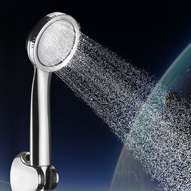 1PC Pressurized Nozzle Shower Head ABS Bathroom Accessories  High Pressure Water Saving Rainfall Chrome Shower Head