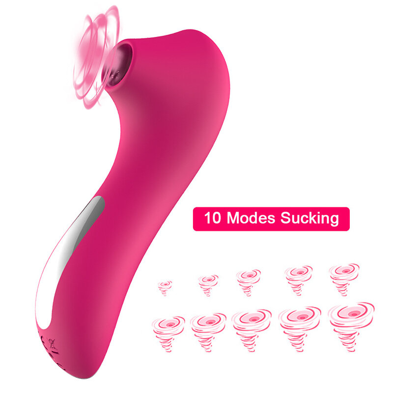 Dewasa 18 Klitoris Pengisap Vagina 10 Mode Mengisap Vibrator Klit Perempuan Vakum Stimulator Puting Mainan Seks untuk Wanita Dewasa