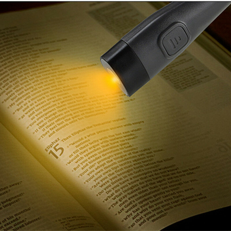 Luz LED de lectura para cuello, lámpara de lectura portátil, recargable por USB, Flexible, manos libres, novedad