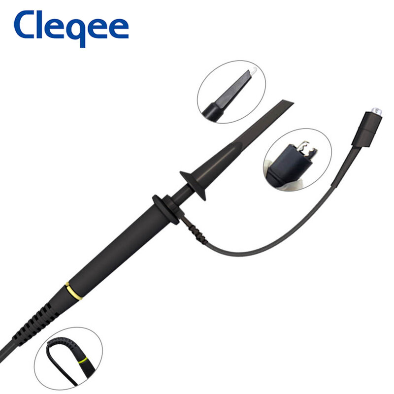 Cleqee P4100 sonda oscyloskopowa wysokiego napięcia 100:1 2KV 100MHz 100X bezpieczeństwa złącze BNC do oscyloskopu regulowane tłumienie