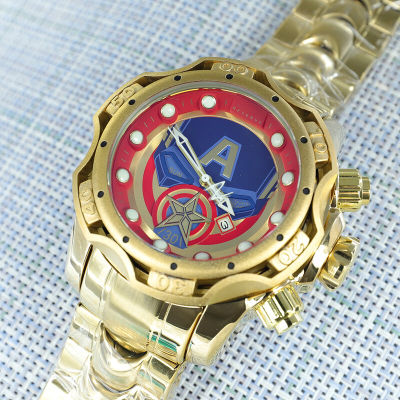 Undefeated กล่องสี Big Dial นาฬิกาผู้ชาย AAA Original 100% Functional Chronograph หรูหรานาฬิกา Reloj De Hombre Relogio Masculino