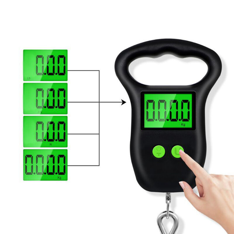 50kg 10g Digital Scale with Backlight Electronic Hanging Suitcase Scales for Travel Fishing Luggage Kitchen Weight Tools 50% Off