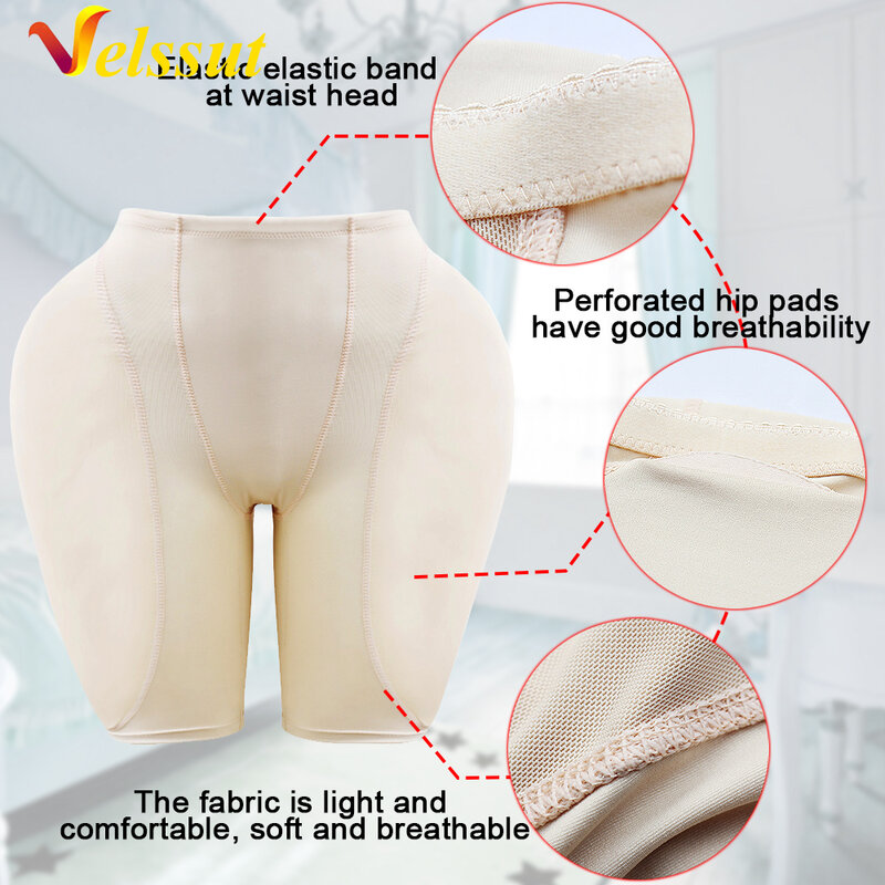 Velssut Women Butt Lifter Control Panties Body Shaper Fake Pad Foam Padded Hip Enhancer Underpants Female Body Shapewear