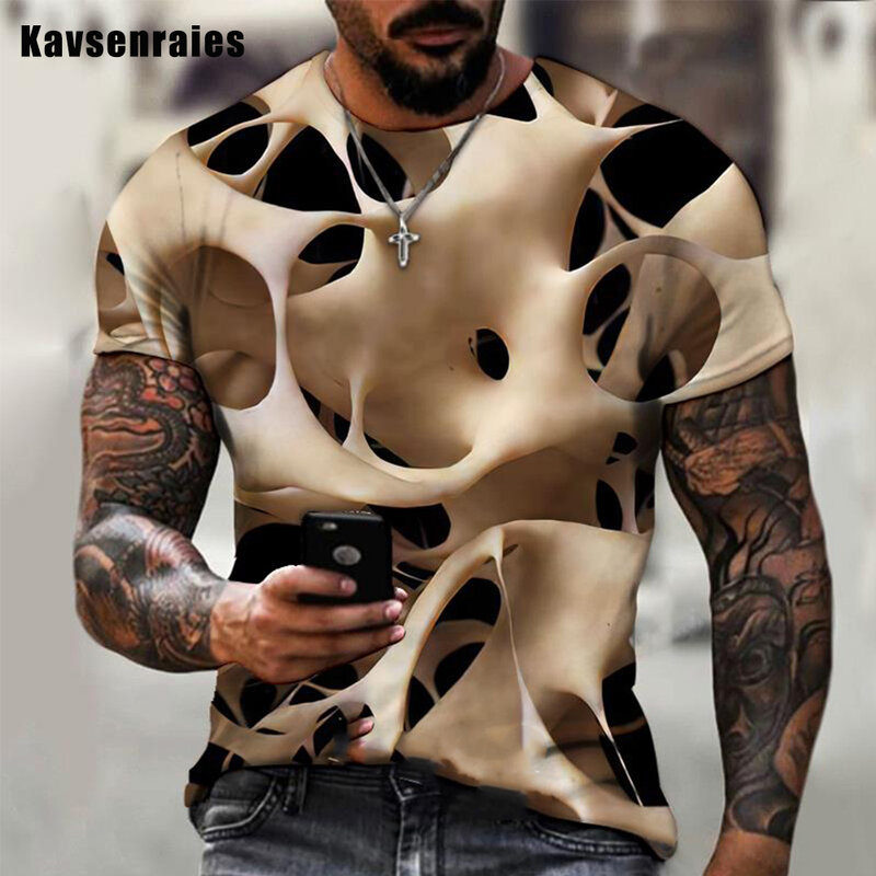 男性と女性のための3DプリントTシャツ,カジュアルな半袖原宿Tシャツ,特大のストリートウェア